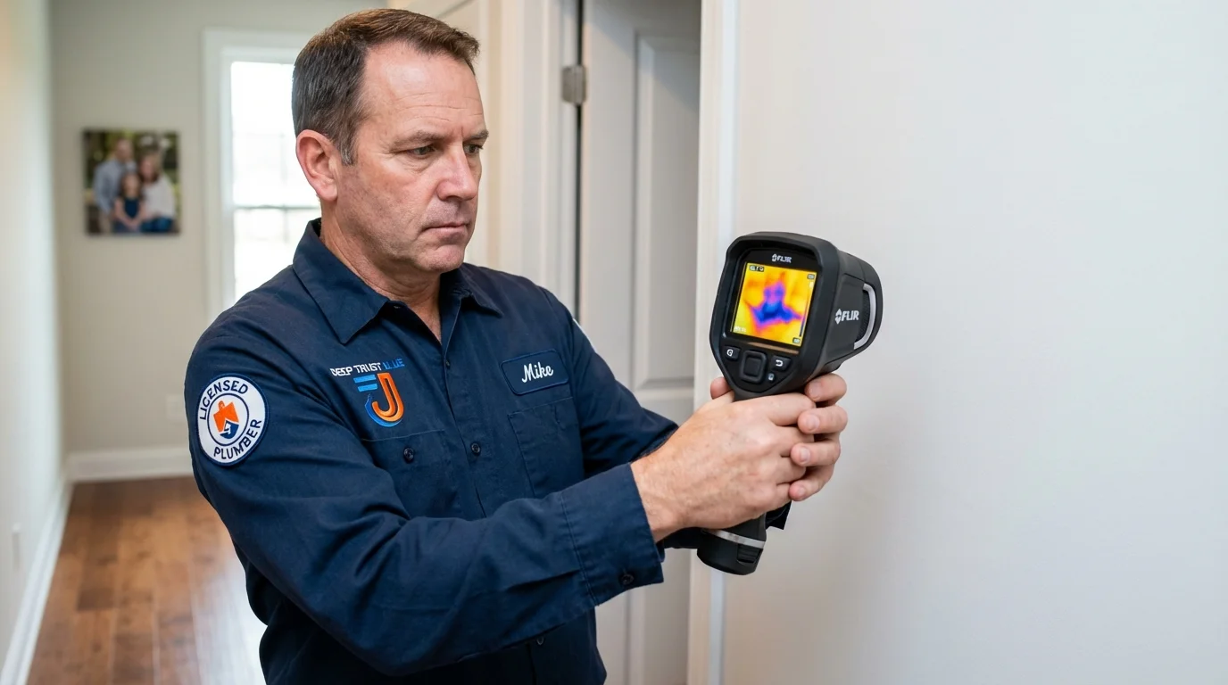 Thermal imaging leak detection by Johns Plumbing LLC in Hoboken